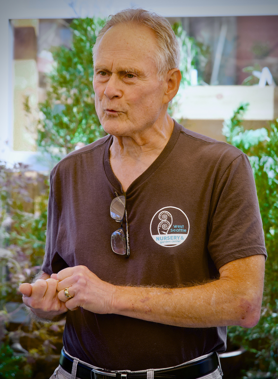 West Seattle Nursery's owner Marcia Bruno celebrated by her staff